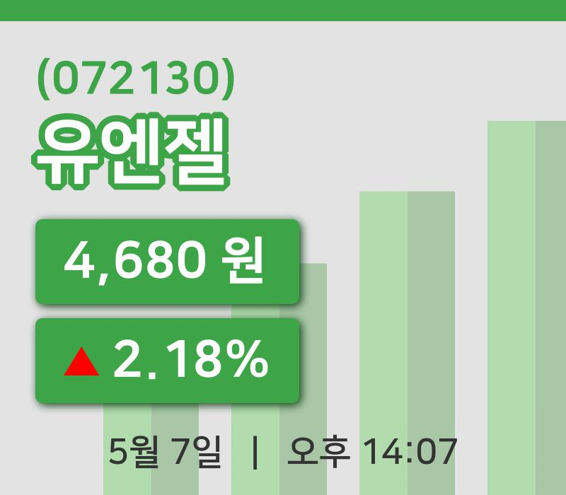 [유엔젤주가] 7일 이시각 현재  4,680원