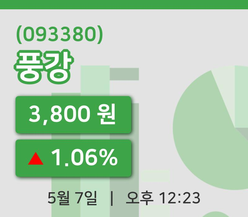 [풍강주가] 7일 이시각 현재  3,800원