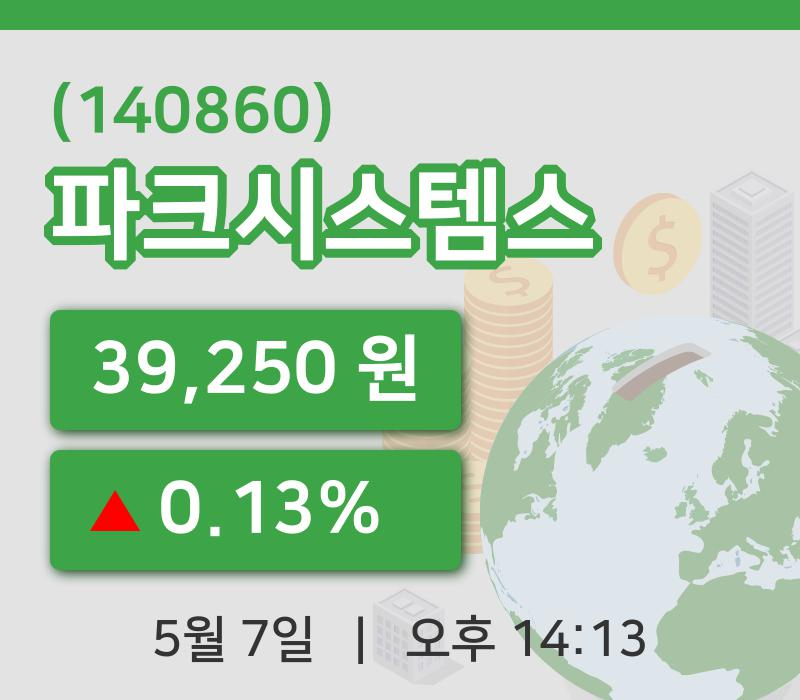 [파크시스템스주가] 7일 14시 13분 현재 39,250원