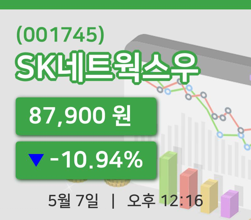 [SK네트웍스우주가] 7일 이시각 현재  87,900원