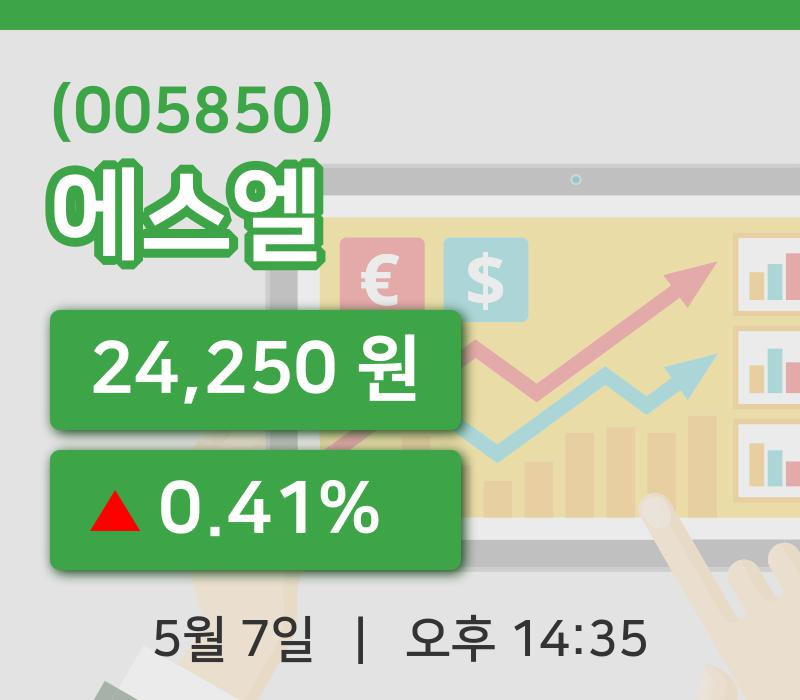 [에스엘주가] 14시 35분 현재 24,250원