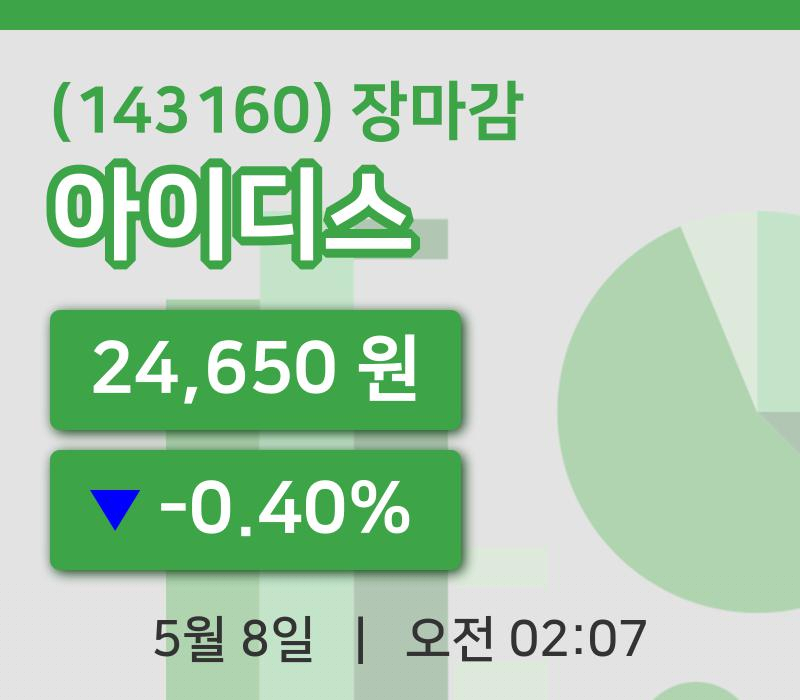 주식마감아이디스 8일 24,650원 마감