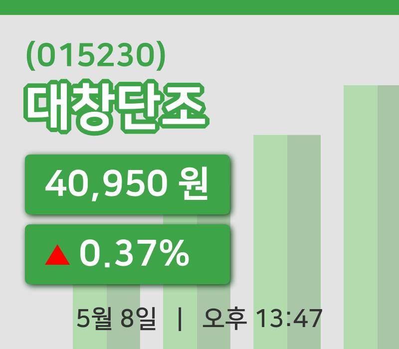 [대창단조주가] 8일 13시 47분 현재 40,950원