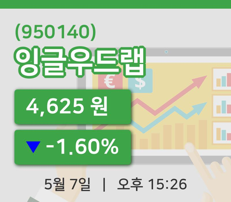 [잉글우드랩주가] 7일 이시각 현재  4,625원