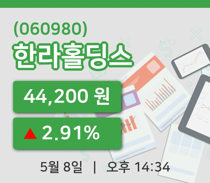 [한라홀딩스주가] 14시 34분 현재 44,200원
