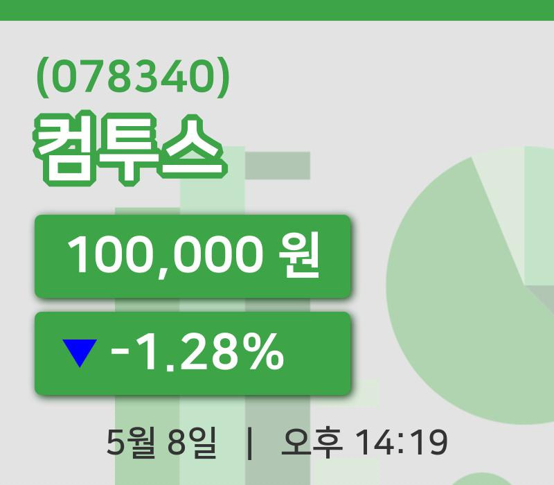 [컴투스주가] 8일 이시각 현재  100,000원