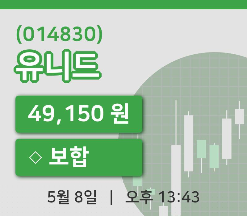[유니드주가] 8일 13시 43분 현재 49,150원