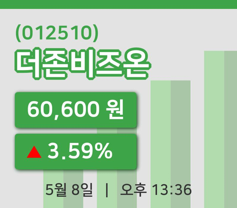 [더존비즈온주가] 8일 이시각 현재  60,600원