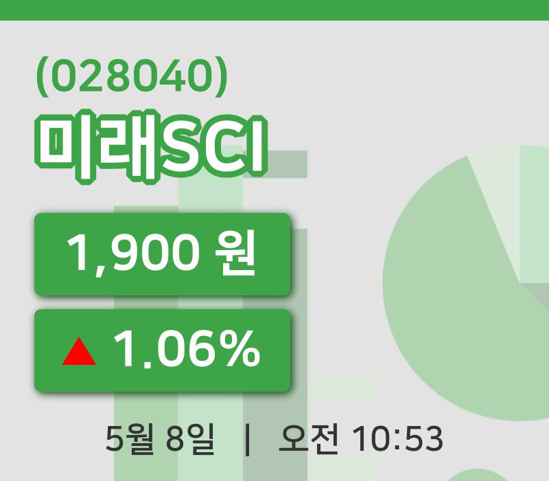 [미래SCI주가] 8일 이시각 현재  1,900원
