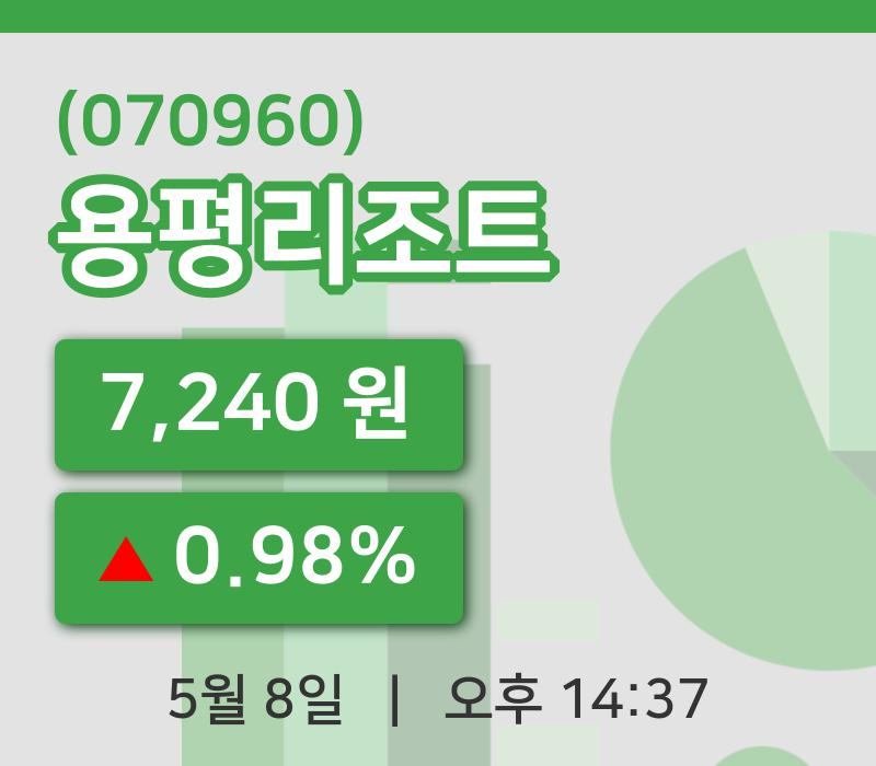 [용평리조트주가] 14시 37분 현재 7,240원