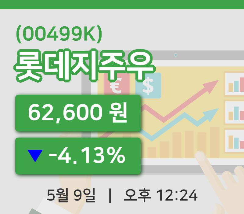 [롯데지주우주가] 9일 12시 24분 현재 62,600원