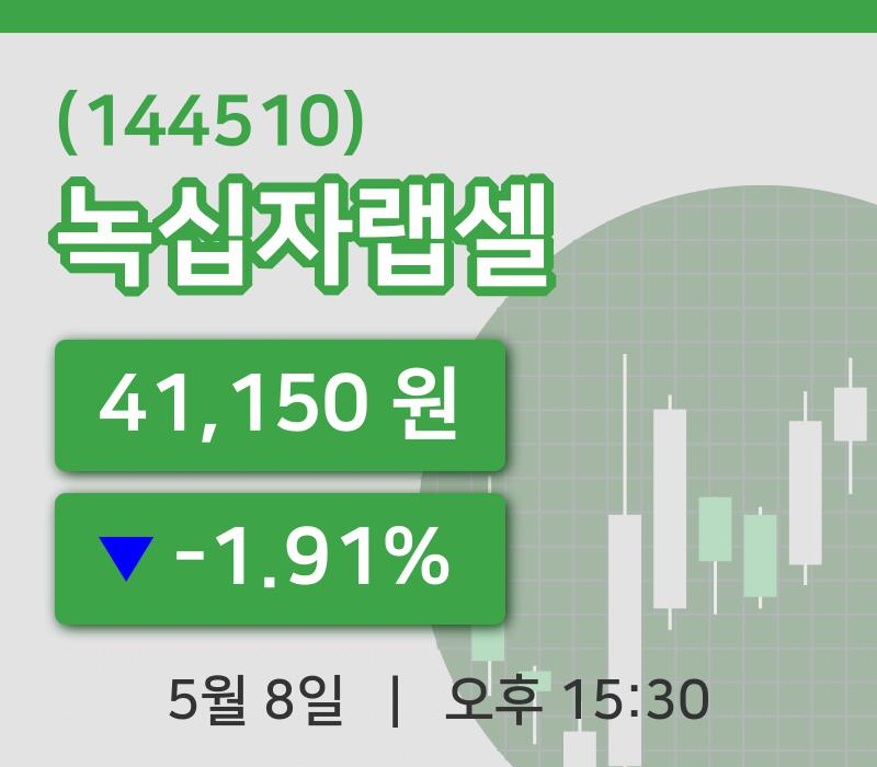 [녹십자랩셀주가] 8일 15시 30분 현재 41,150원