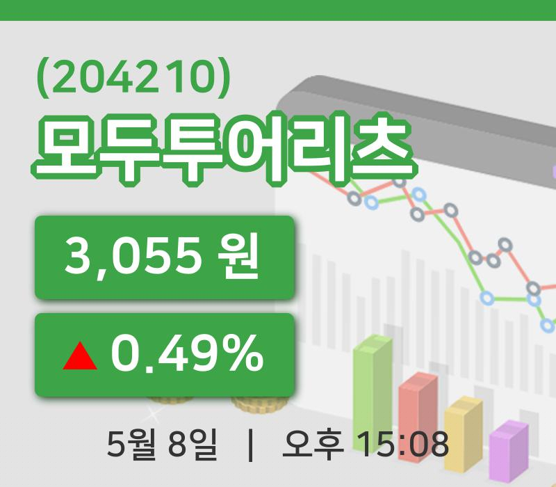 [모두투어리츠주가] 8일 15시 08분 현재 3,055원