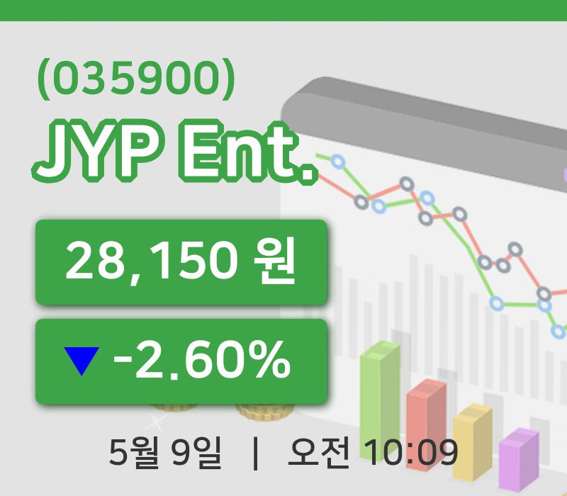 [JYP Ent.주가] 10시 09분 현재 28,150원