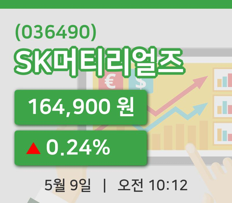 [SK머티리얼즈주가] 10시 12분 현재 164,900원