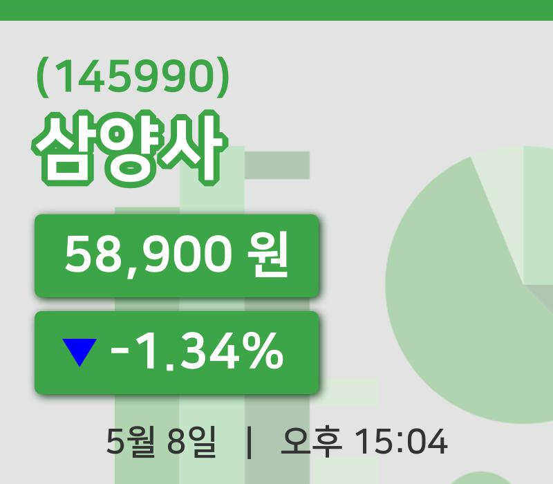 [삼양사주가] 8일 15시 04분 현재 58,900원