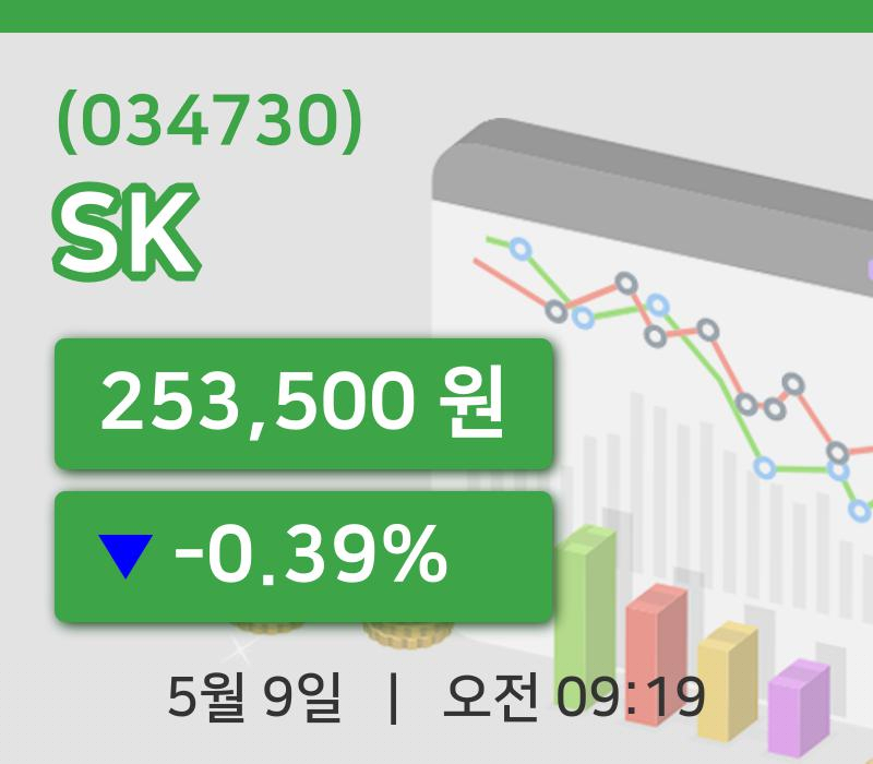 [SK주가] 9일 이시각 현재  253,500원
