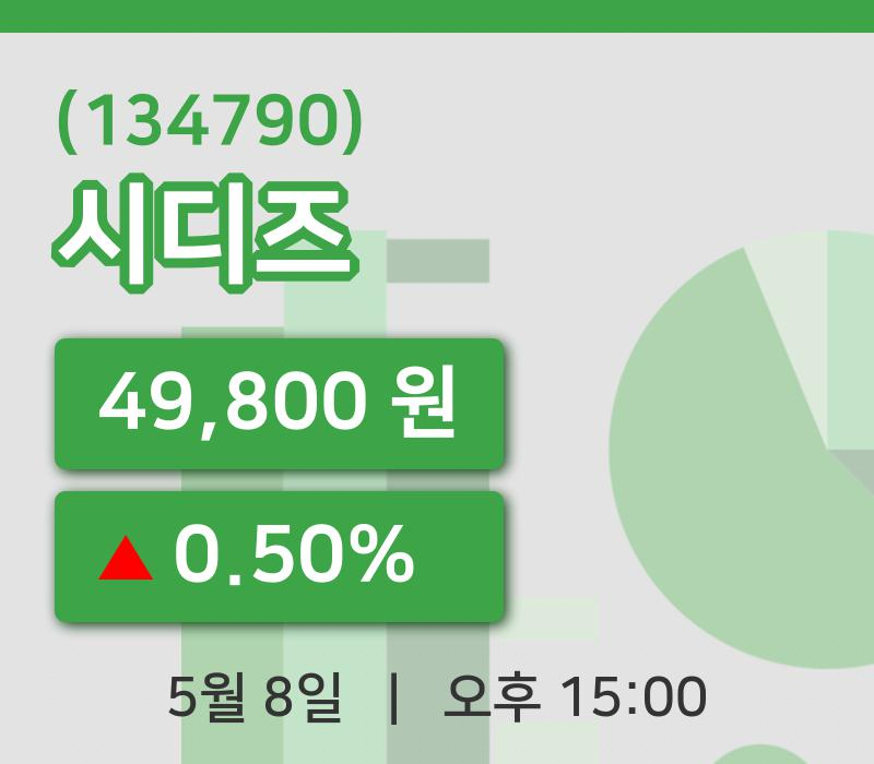 [시디즈주가] 8일 이시각 현재  49,800원