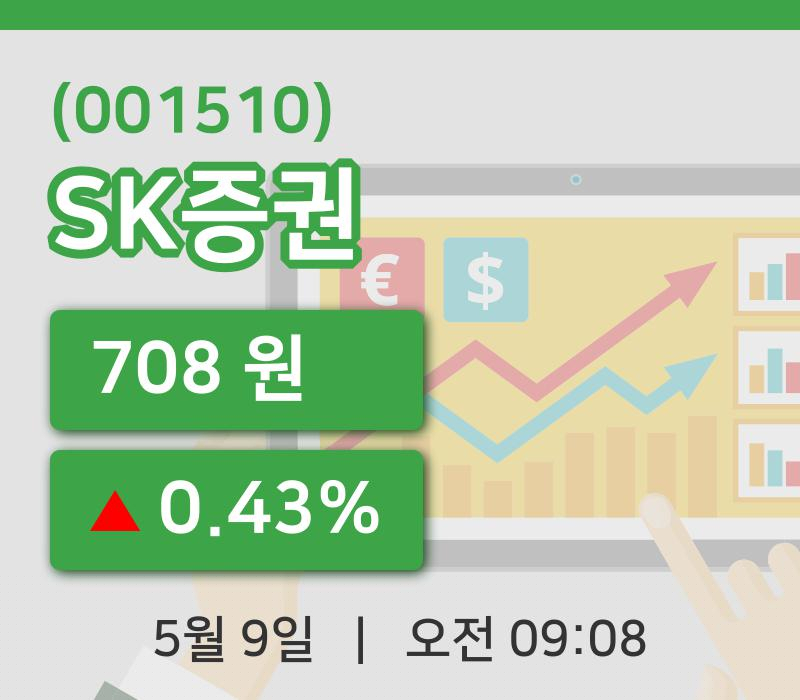 [SK증권주가] 9시 08분 현재 708원