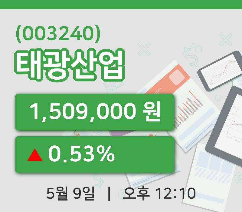 [태광산업주가] 9일 12시 10분 현재 1,509,000원