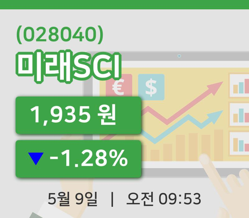 [미래SCI주가] 9일 9시 53분 현재 1,935원