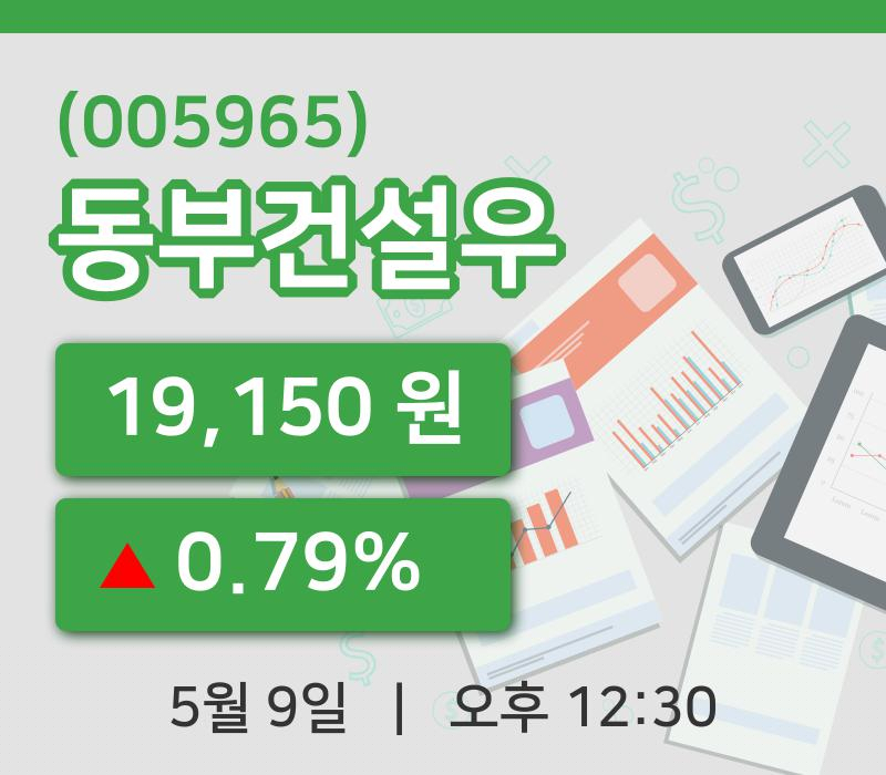 [동부건설우주가] 12시 30분 현재 19,150원