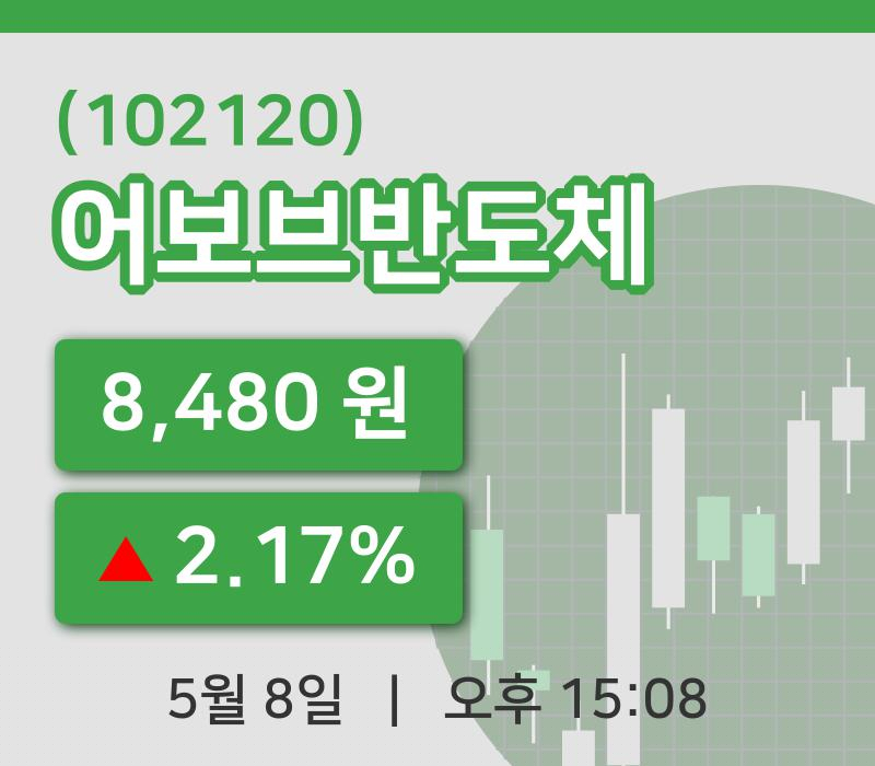 [어보브반도체주가] 8일 이시각 현재  8,480원