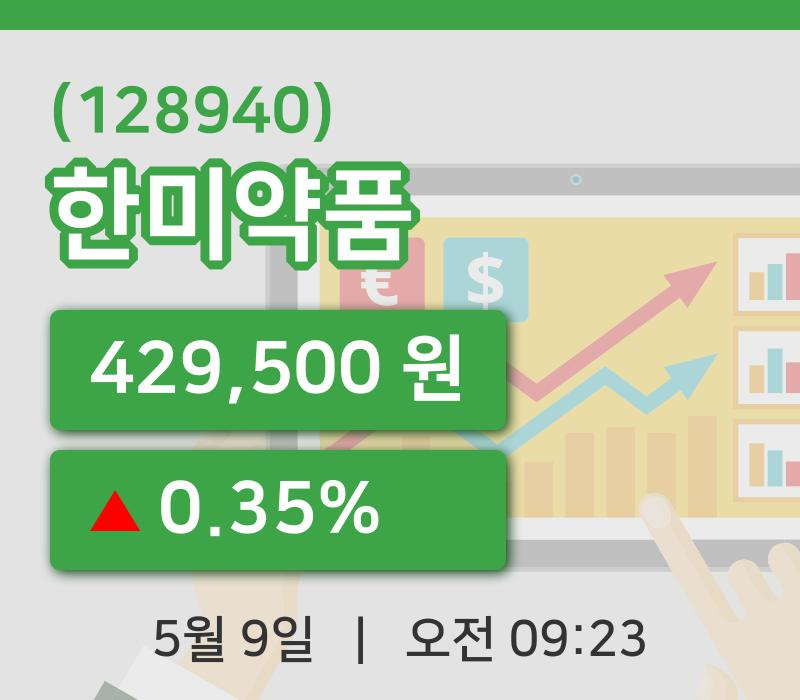 [한미약품주가] 9시 23분 현재 429,500원