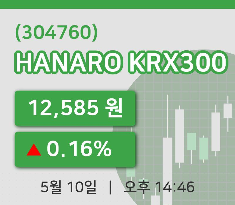 [HANARO KRX300주가] 10일 이시각 현재  12,585원