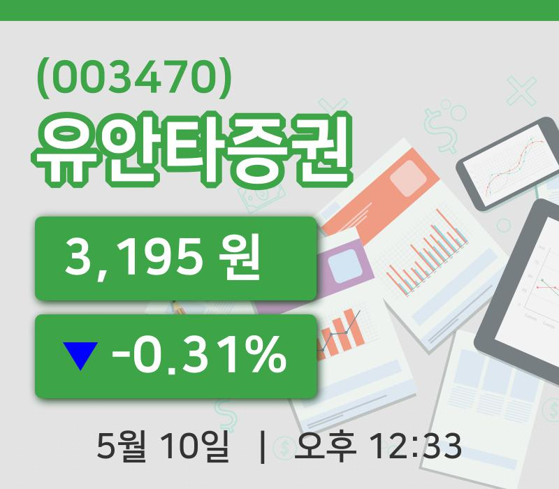 [유안타증권주가] 10일 이시각 현재  3,195원