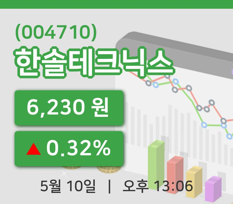 [한솔테크닉스주가] 10일 이시각 현재  6,230원