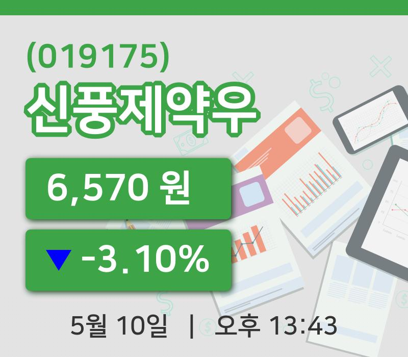 [신풍제약우주가] 10일 이시각 현재  6,570원