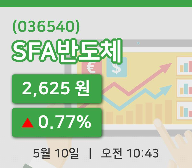 [SFA반도체주가] 10일 10시 43분 현재 2,625원