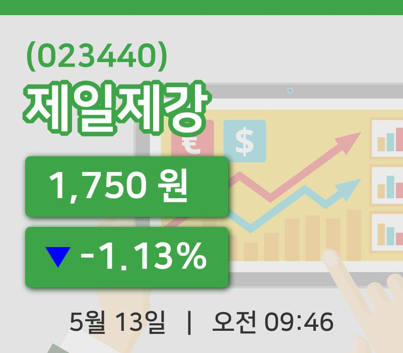 [제일제강주가] 9시 46분 현재 1,750원