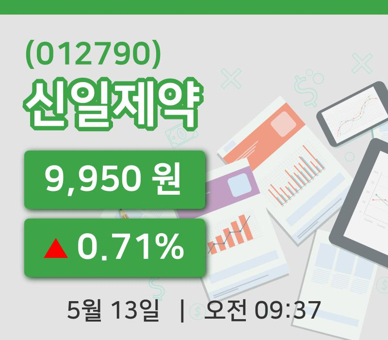 [신일제약주가] 13일 이시각 현재  9,950원