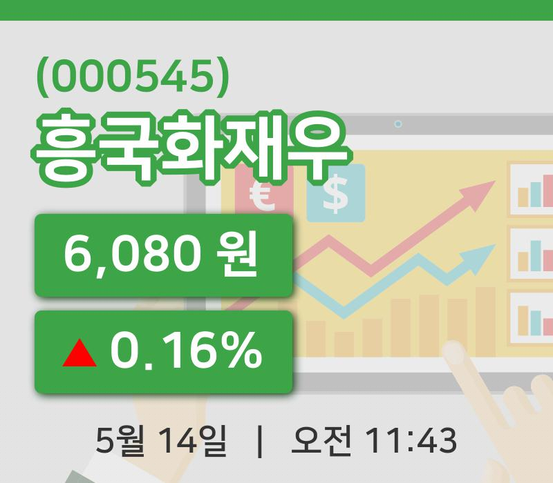[흥국화재우주가] 14일 이시각 현재  6,080원