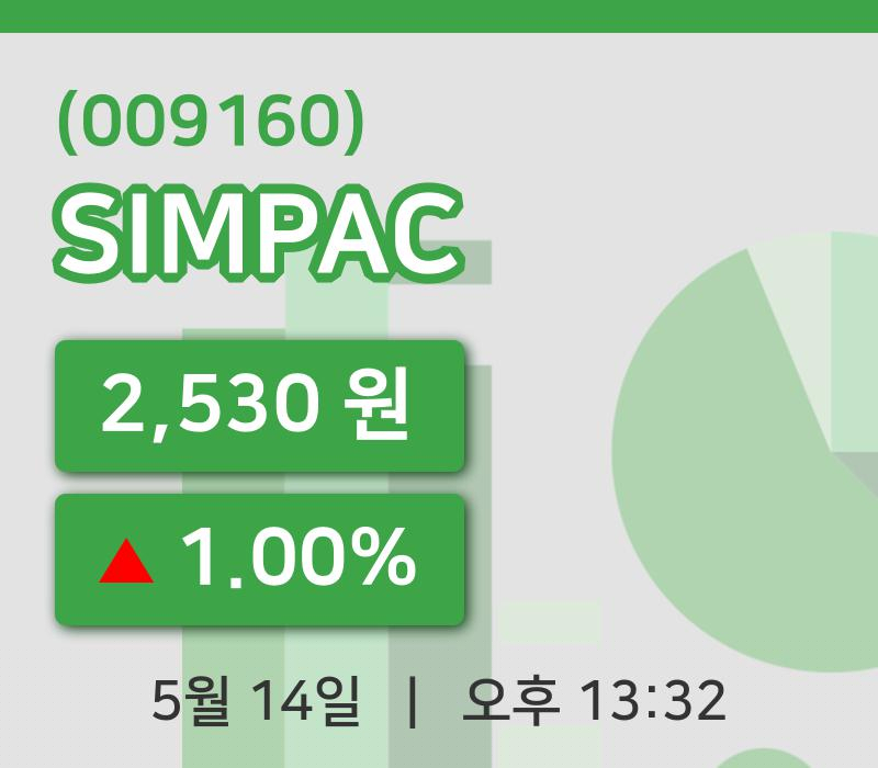 [SIMPAC주가] 14일 이시각 현재  2,530원