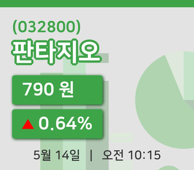 [판타지오주가] 10시 15분 현재 790원