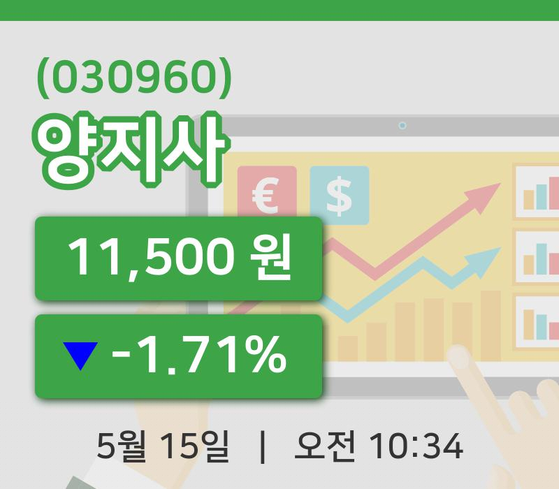 [양지사주가] 15일 이시각 현재  11,500원
