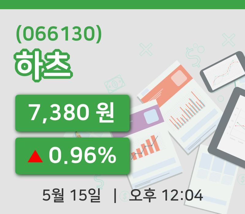 [하츠주가] 15일 이시각 현재  7,380원