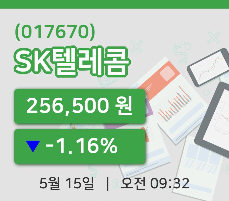 [SK텔레콤주가] 15일 9시 32분 현재 256,500원