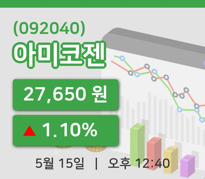 [아미코젠주가] 12시 40분 현재 27,650원