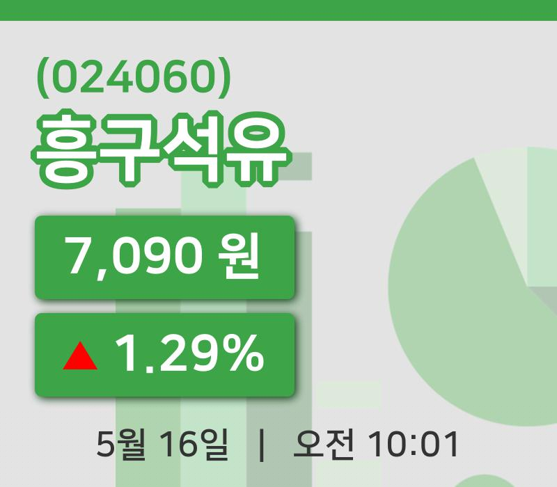 [흥구석유주가] 10시 01분 현재 7,090원