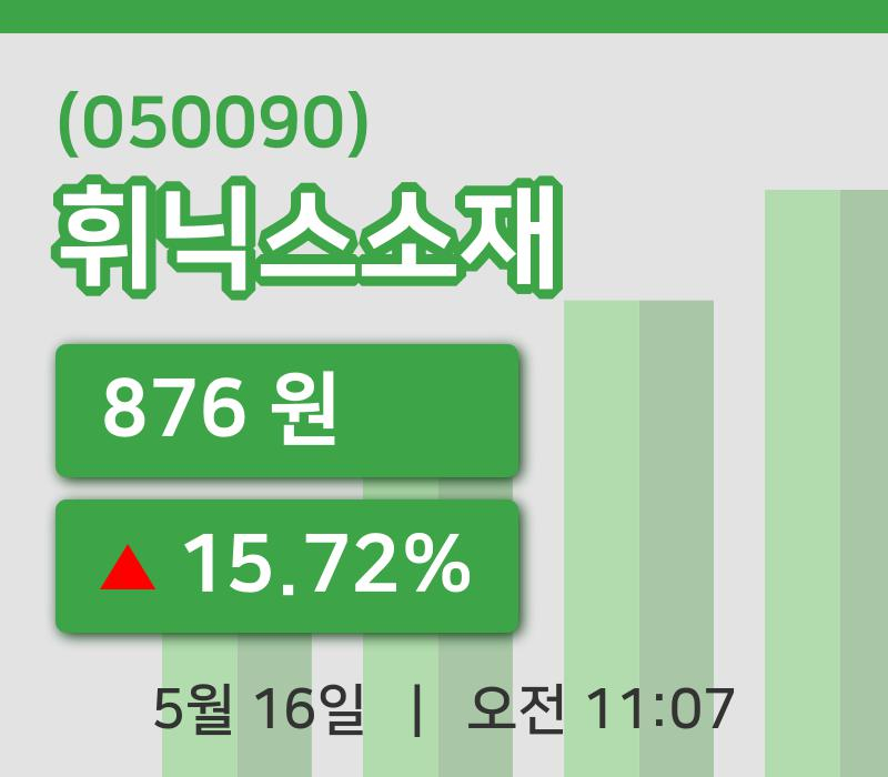 [휘닉스소재주가] 16일 이시각 현재  876원