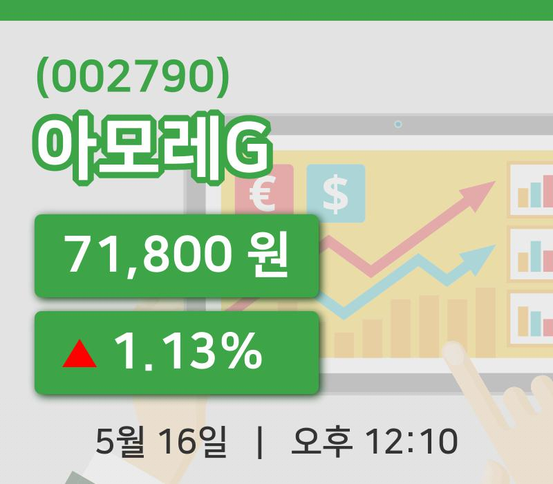 [아모레G주가] 16일 이시각 현재  71,800원