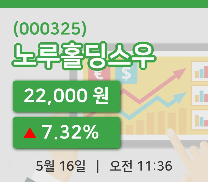 [노루홀딩스우주가] 16일 11시 36분 현재 22,000원