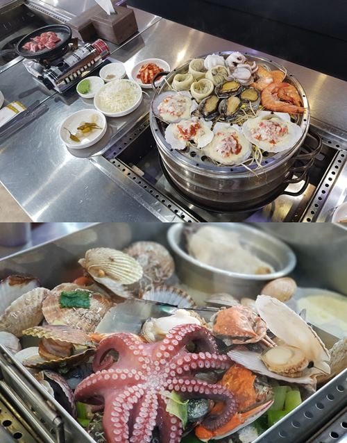 육해공 모두 즐길 수 있는 푸짐한 해물 한상차림! 김포 맛집 '해물품은닭'