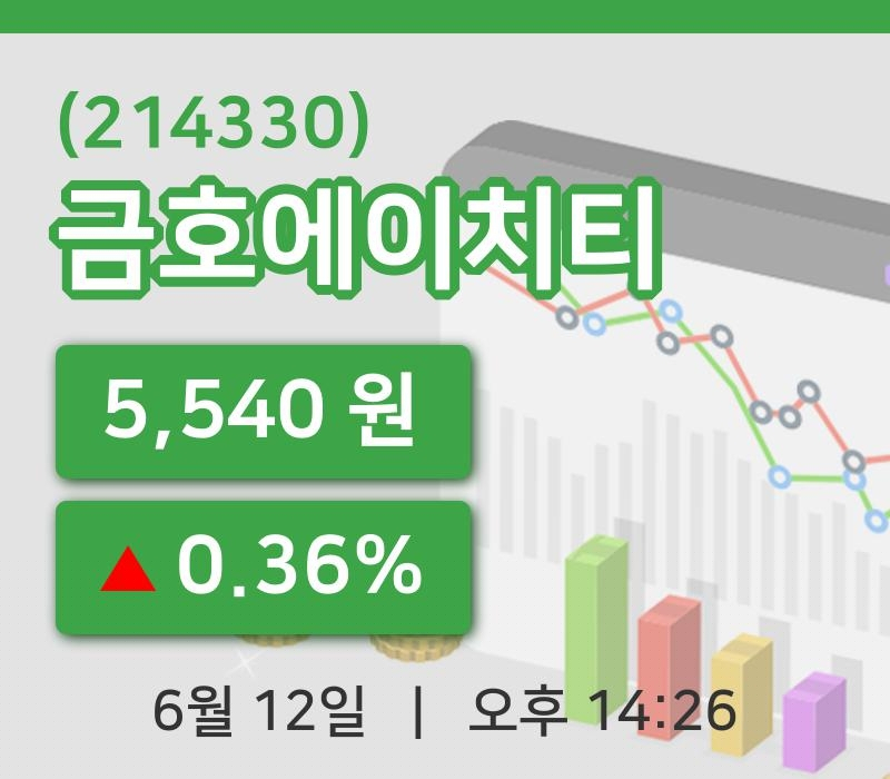 [금호에이치티주가] 12일 14시 26분 현재 5,540원