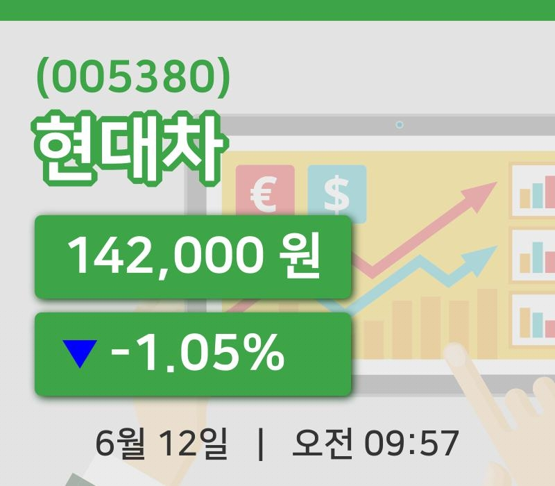 [현대차주가] 12일 이시각 현재  142,000원