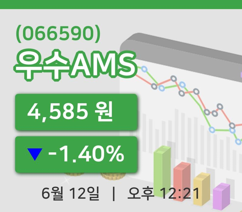 [우수AMS주가] 12시 21분 현재 4,585원